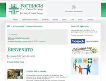 Tablet Screenshot of farmaciazuccarini.it